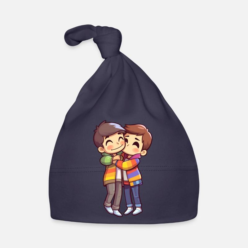 Two boys pride | LGBTQ+ Community Organic Baby Cap