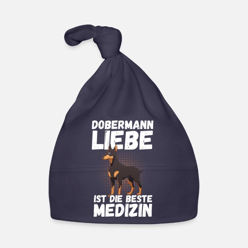 Hund Dobermann Baby Bio-Mütze