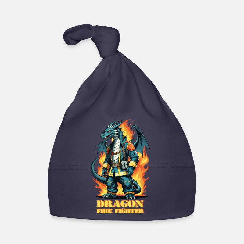 Dragon Fire Brigade Organic Baby Cap