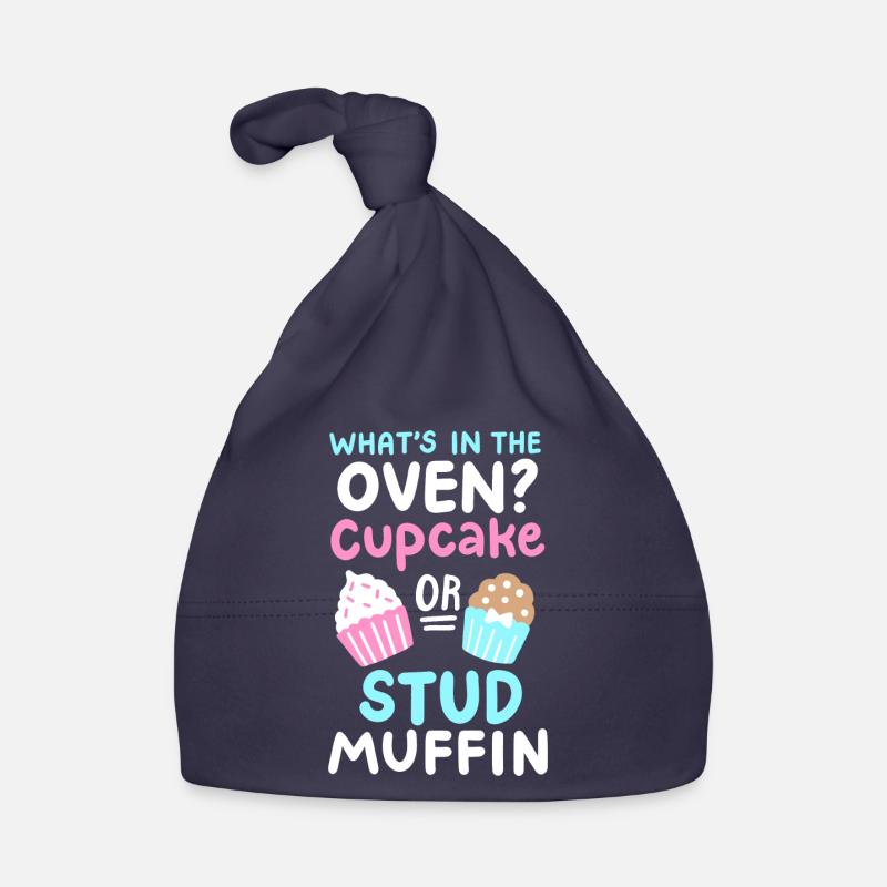 Cupcake oder Stud Muffin Gender Reveal Party Baby Bio-Mütze