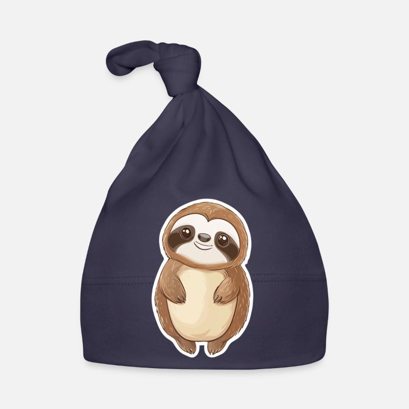 Faultier Baby Bio-Mütze