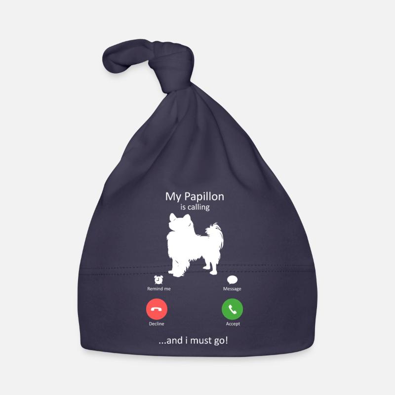 Interface de téléphone intelligent Papillon Dog Calling Bonnet bio Bébé