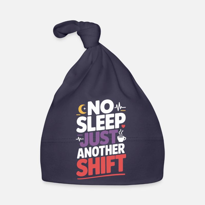 Night Shift Nurse, Tired Organic Baby Cap