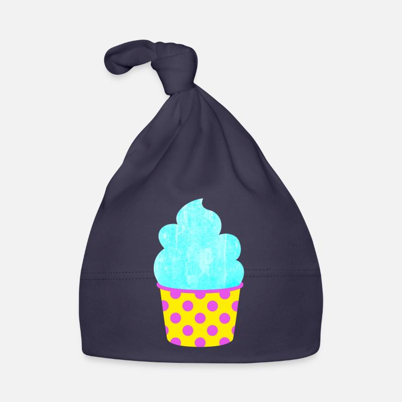 Glace Glace Douce Glace Points Pastel d’été Bonnet bio Bébé