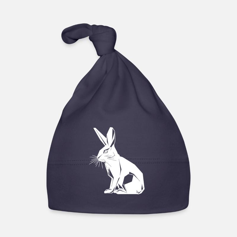 Geometric Bunny Cute Geometry Rabbit Organic Baby Cap