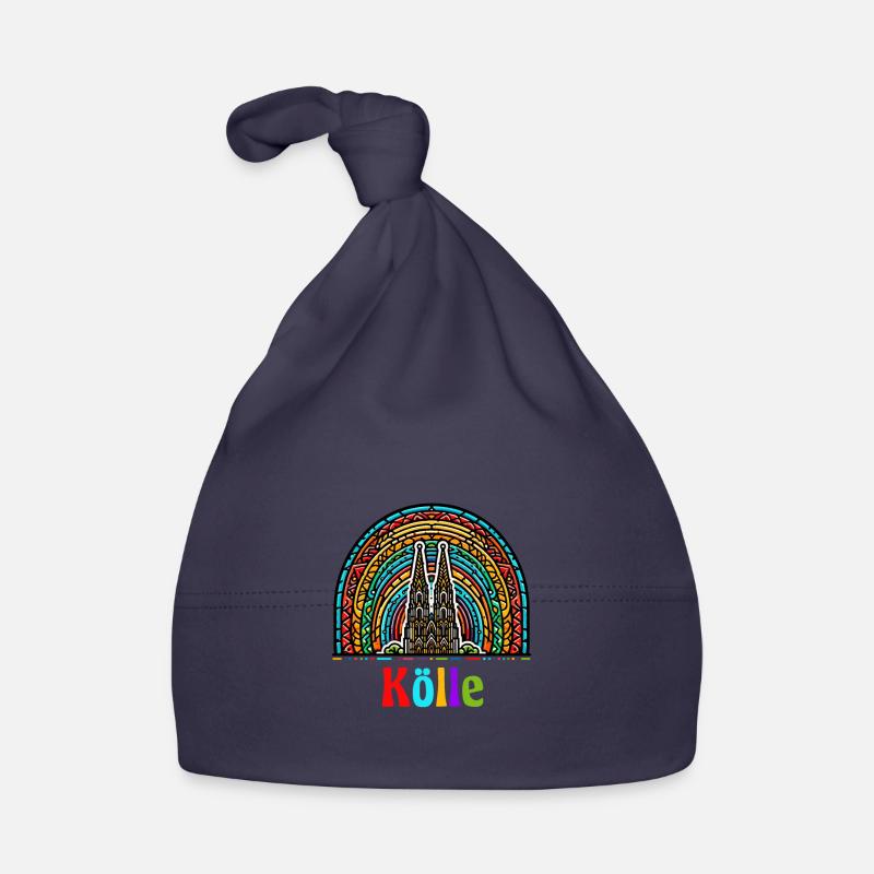Cologne Rainbow Cologne Cathedral Kölsch Colonia Carnival Organic Baby Cap