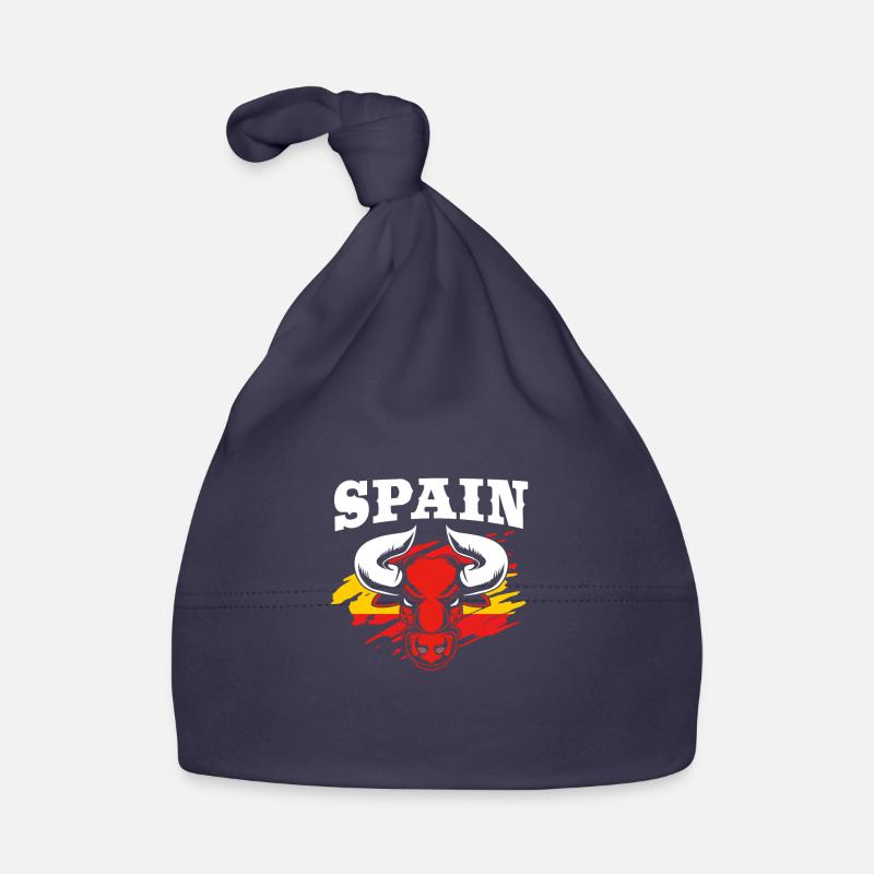 Espagne - Bonnet bio Bébé - marine