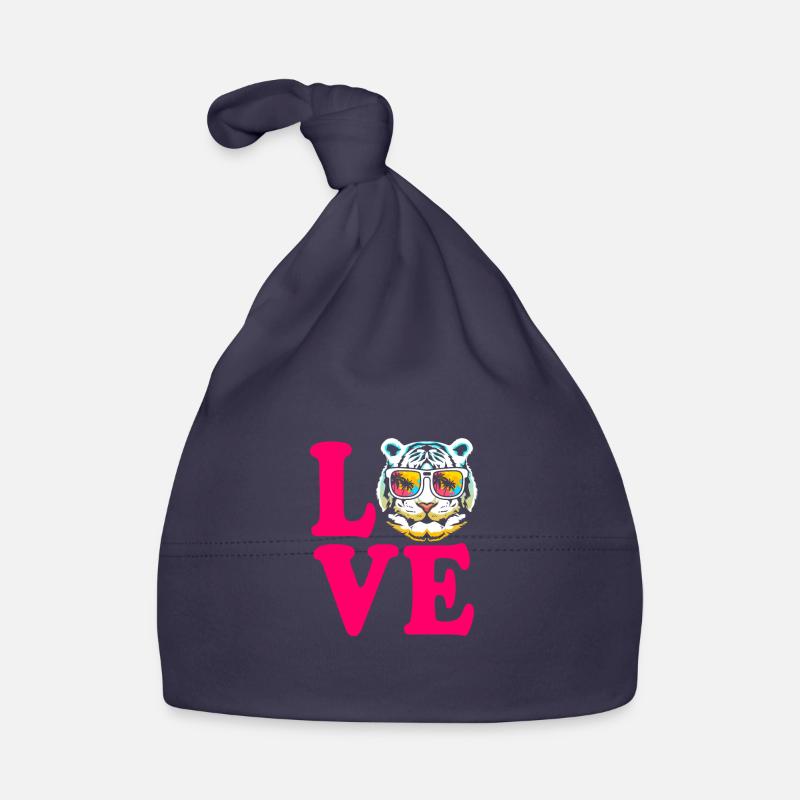 Tigre blanc Bonnet bio Bébé