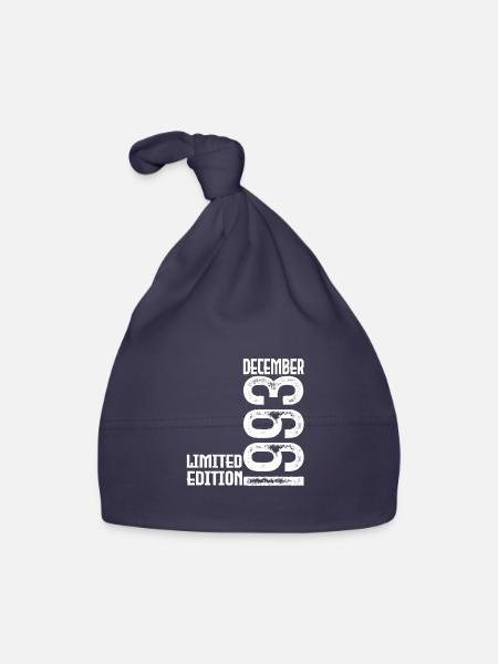 Birthday Gift December 1993. December 1993. - Organic Baby Cap - navy - Front