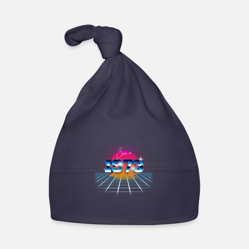 Born en 1973 - Bonnet bio Bébé - marine