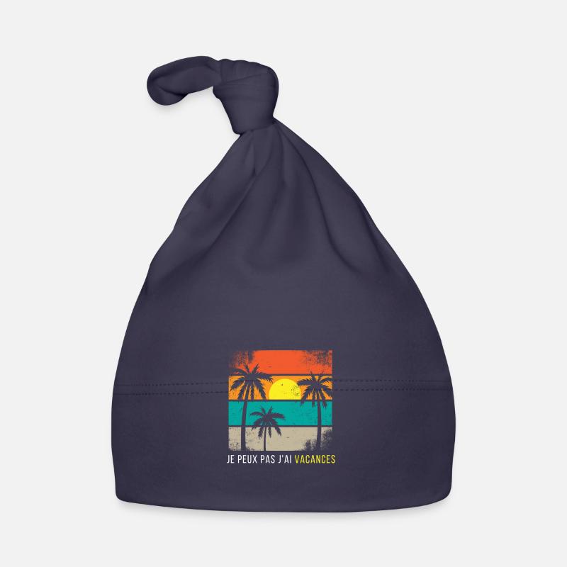 Je peux pas j'ai vacances Bonnet bio Bébé