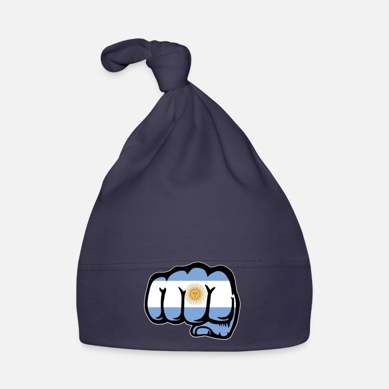 Argentinien Flagge Faust Baby Bio-Mütze