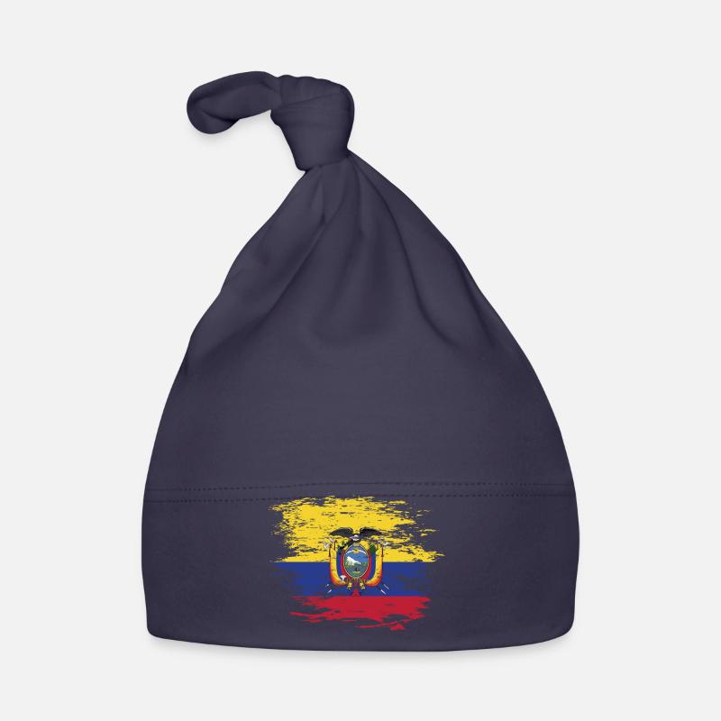 Drapeau de l'Équateur utilisé Bonnet bio Bébé