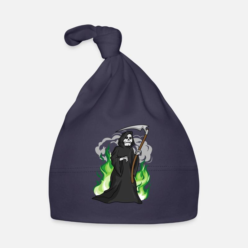 Halloween grim reaper Organic Baby Cap
