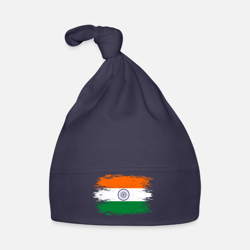 Drapeau de l’Inde aspect utilisé Bonnet bio Bébé