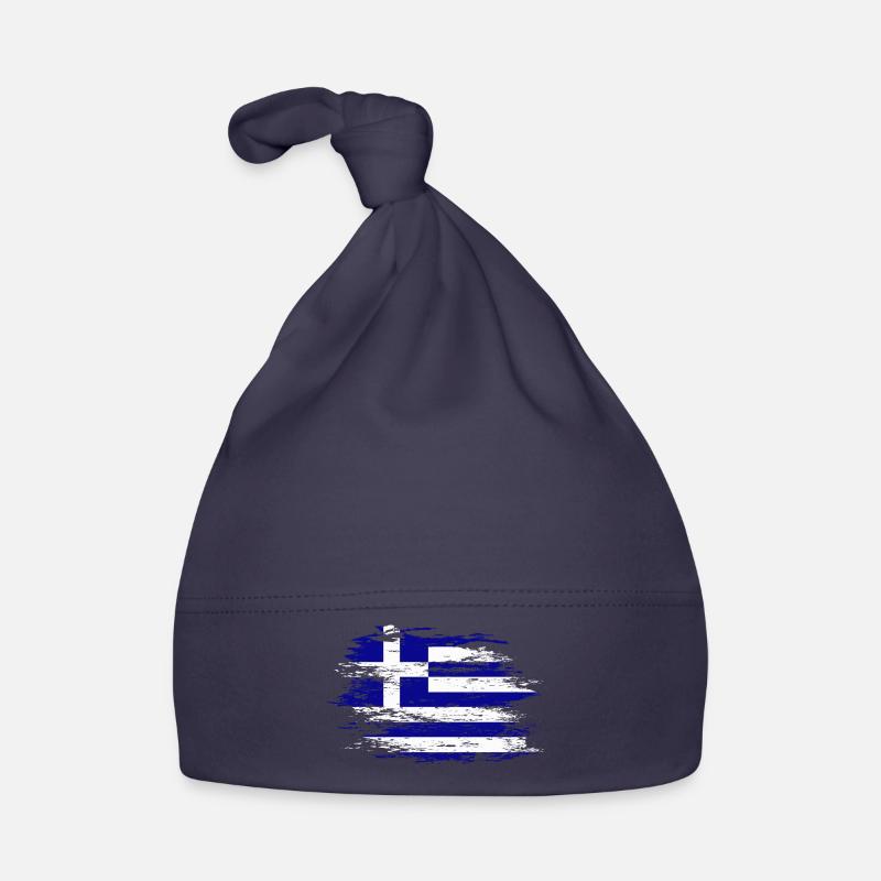 Drapeau de la Grèce utilisé Bonnet bio Bébé