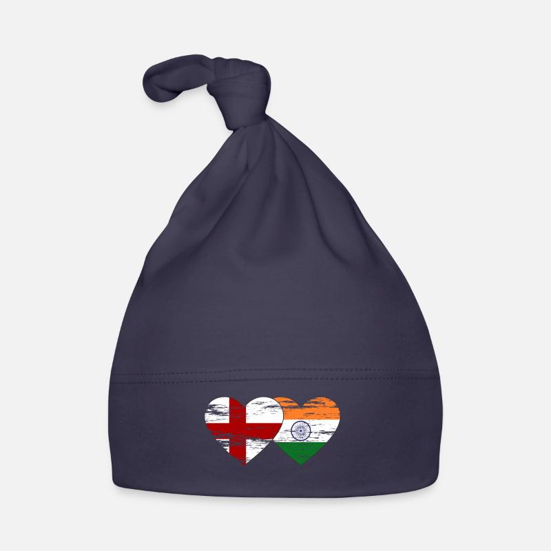Drapeau de l’Angleterre et de l’Inde utilisé Bonnet bio Bébé
