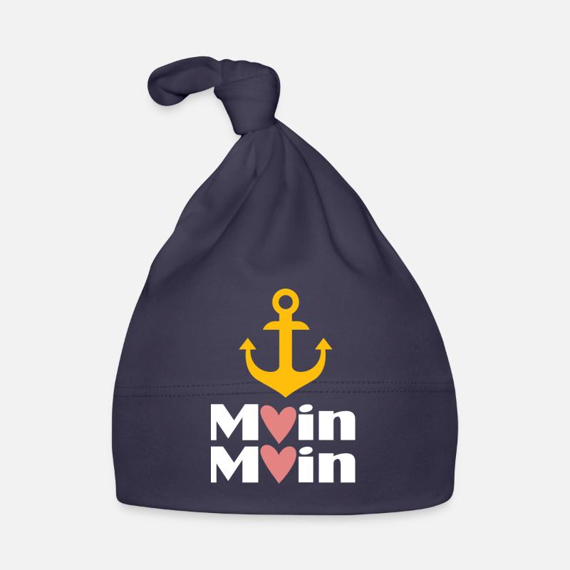 Moin Herz Anker Low German Organic Baby Cap