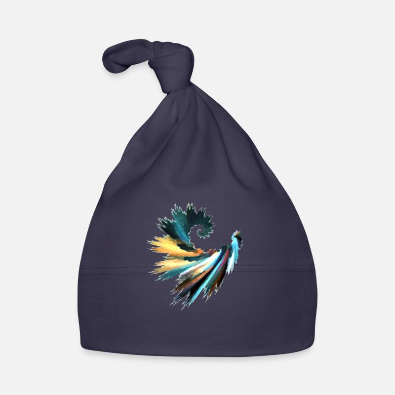 Fractal - Bonnet bio Bébé - marine