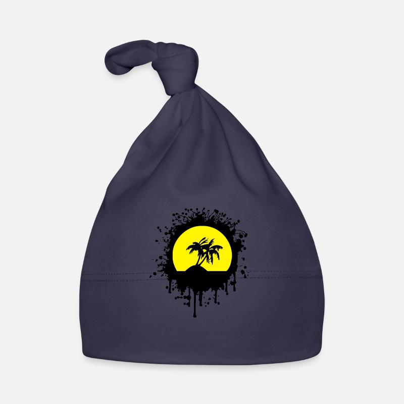 palmier et soleil Bonnet bio Bébé