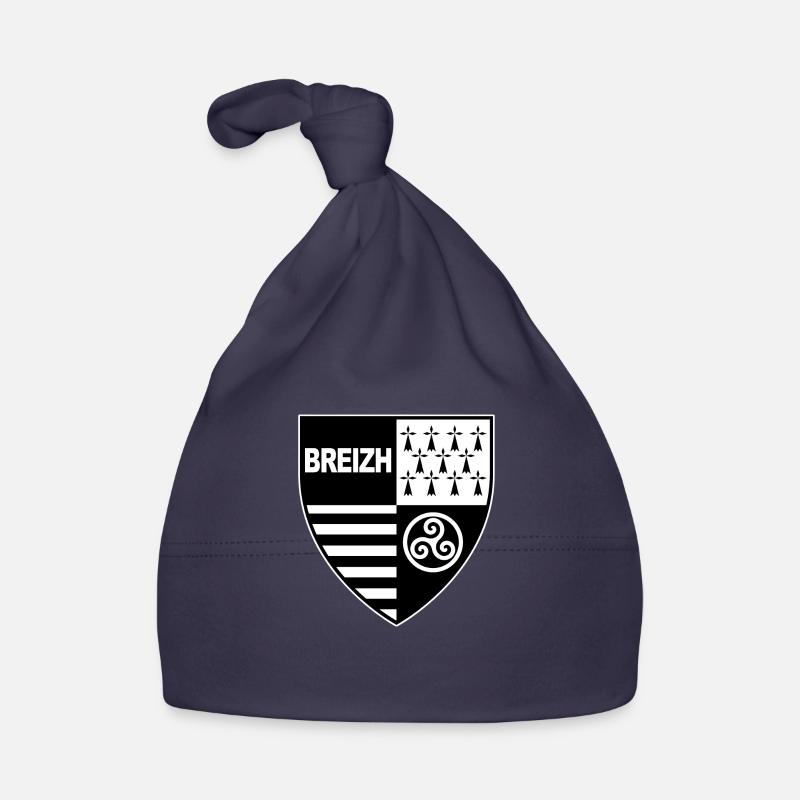 breizh bretagne - Bonnet bio Bébé - marine