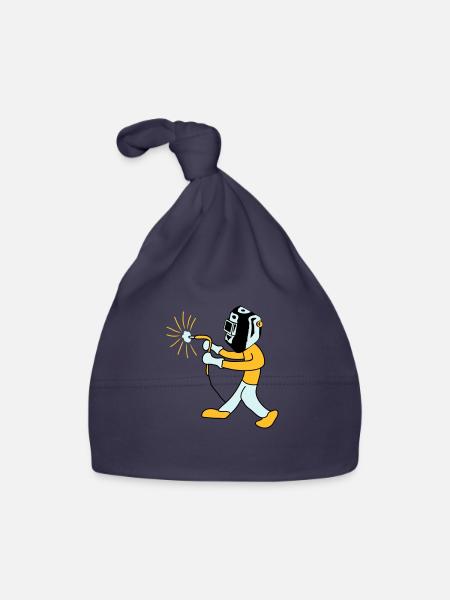 Welder - Baby Bio-Mütze - Navy - Vorne