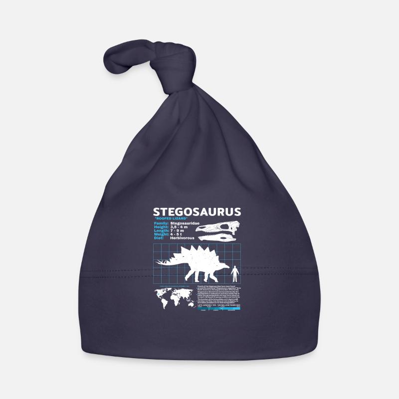 Fiche technique de Stegosaurus Bonnet bio Bébé