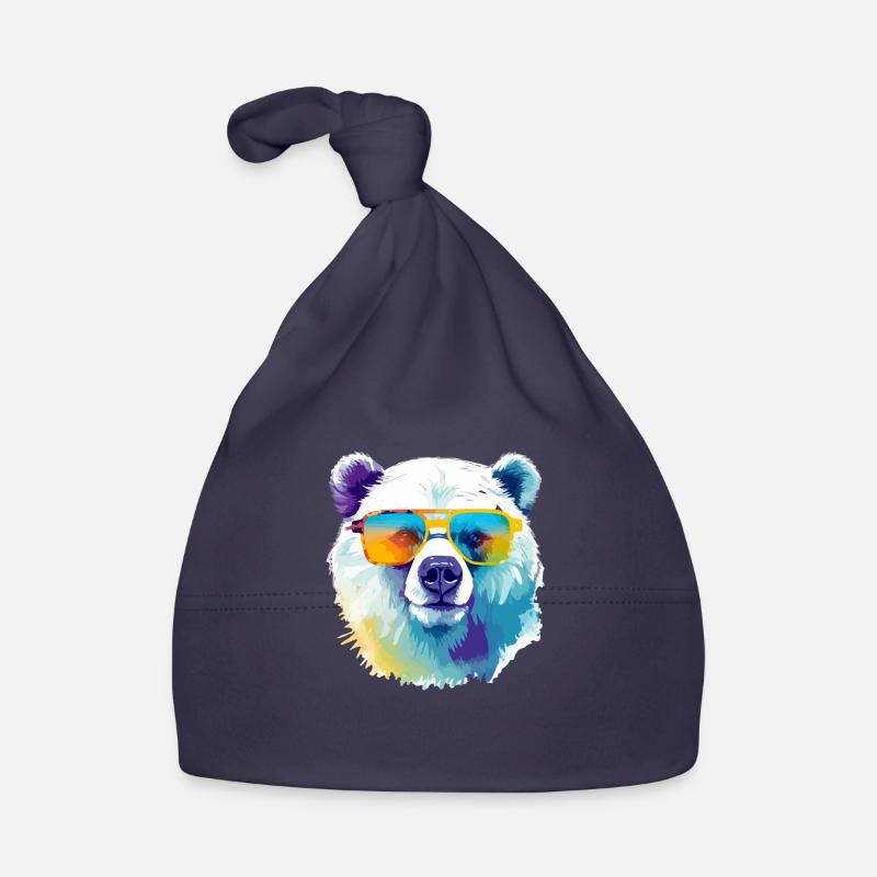 Bruce the polar bear Organic Baby Cap