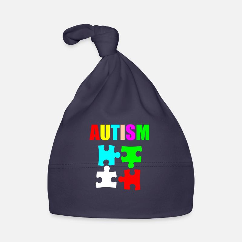 L’autisme brillant - Bonnet bio Bébé - marine