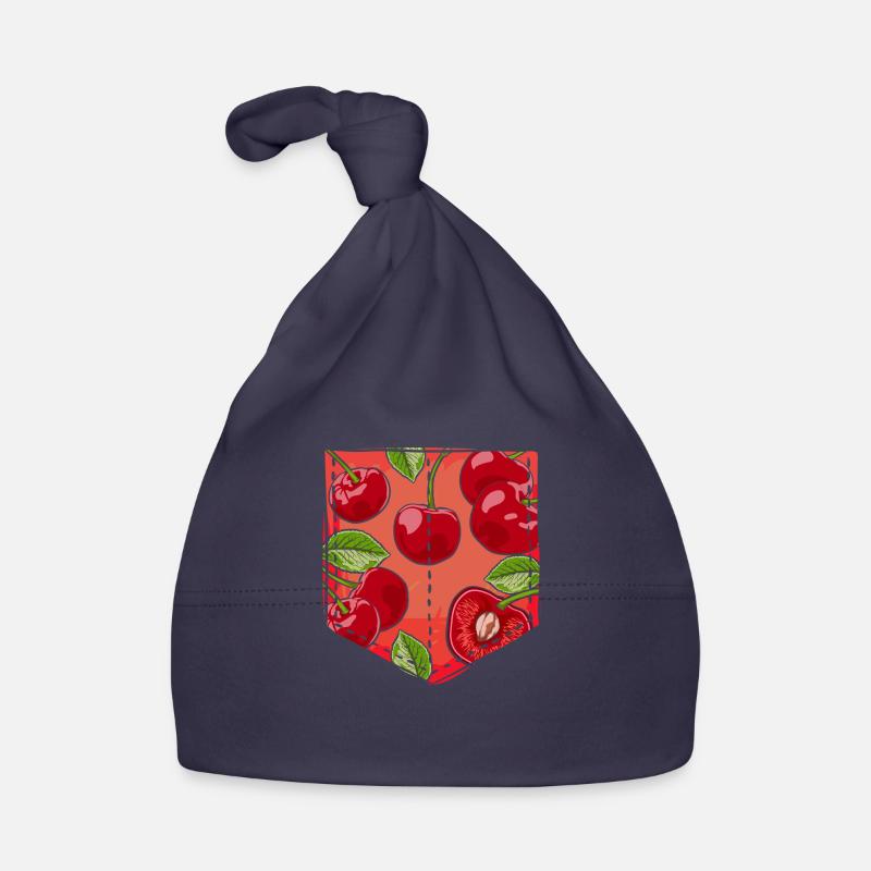 Sommer Kirschen Obst Geschenk Brusttasche Kirsche Baby Bio-Mütze