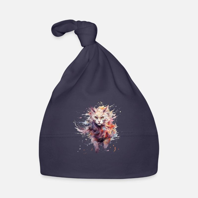 Chat intrépide Bonnet bio Bébé