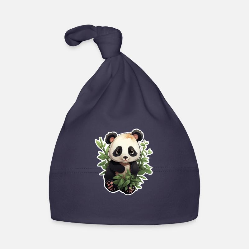 Panda Cute Organic Baby Cap
