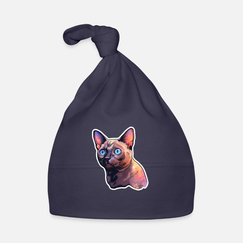 Burmese Cat Organic Baby Cap