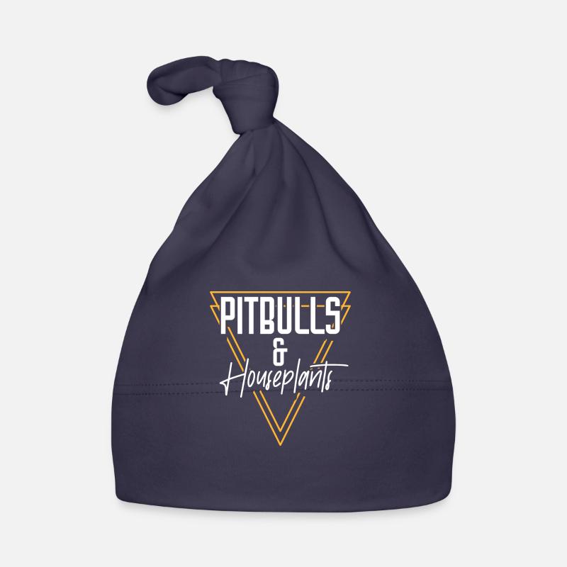 Pitbulls et plantes d’intérieur Design pour un pitbull Bonnet bio Bébé