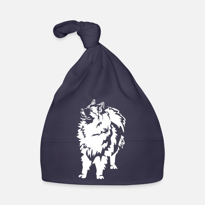 Wolfsspitz « Édition Noire » Bonnet bio Bébé