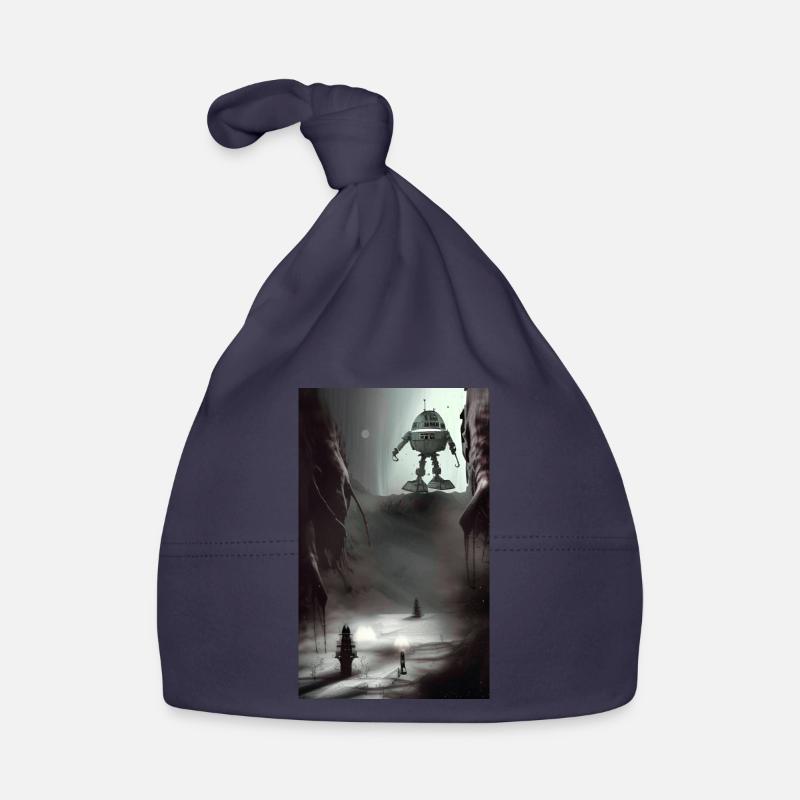 Vaisseau spatial robot Comic effrayant Alien sur un étrange Bonnet bio Bébé