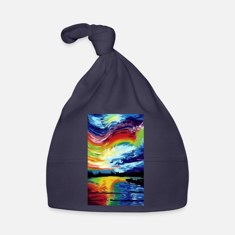 Regenbogen Horizont Baby Bio-Mütze