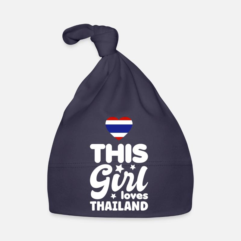 Thaïlande Drapeau Thaïlandais Drapeau utilisé Look Bonnet bio Bébé