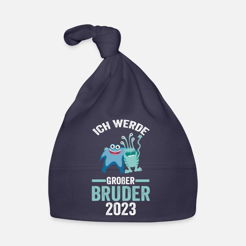 Ich werde großer Bruder 2023 Baby Bio-Mütze