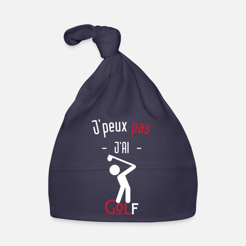 J'peux pas j'ai golf - Bonnet bio Bébé - marine