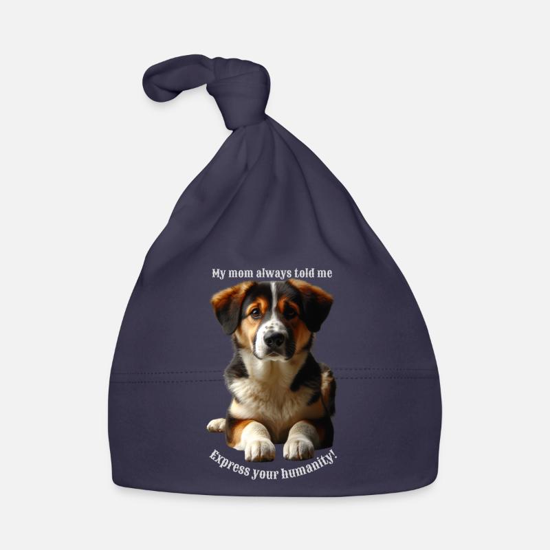 Express your humanity-1 Organic Baby Cap
