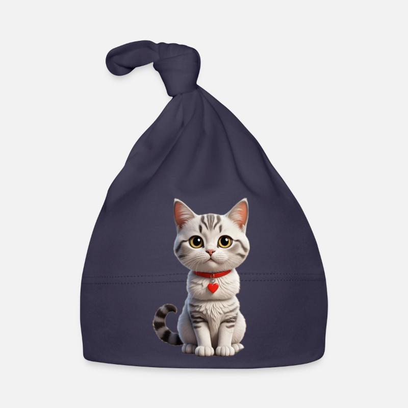 Chat de dessin animé / chat de dessin animé Bonnet bio Bébé