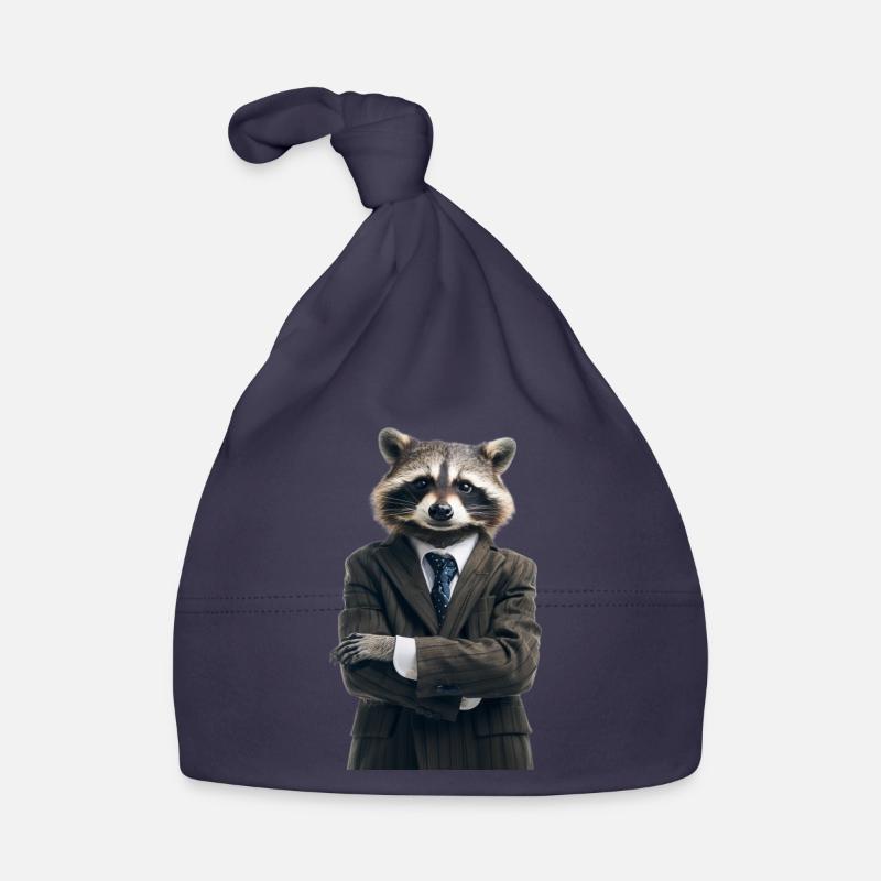 Raccoon Organic Baby Cap