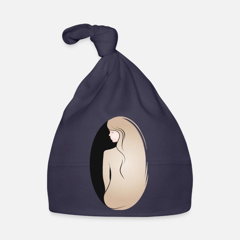 Silhouette féminine élégante – élégante et calme Bonnet bio Bébé