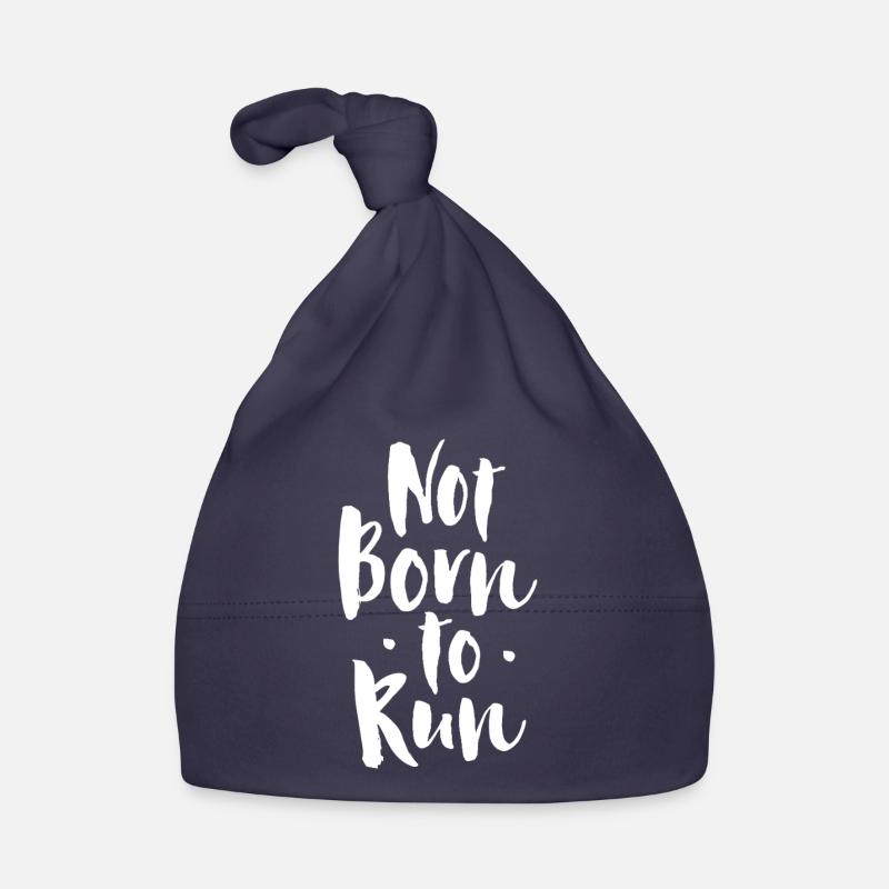 Pas né pour courir Bonnet bio Bébé
