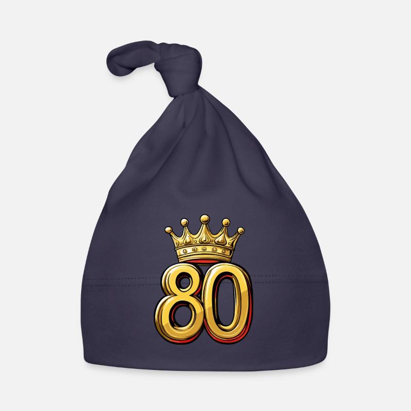80 Zahl Krone Baby Bio-Mütze