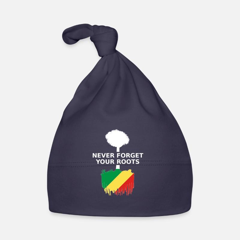 République du Congo - Bonnet bio Bébé - marine