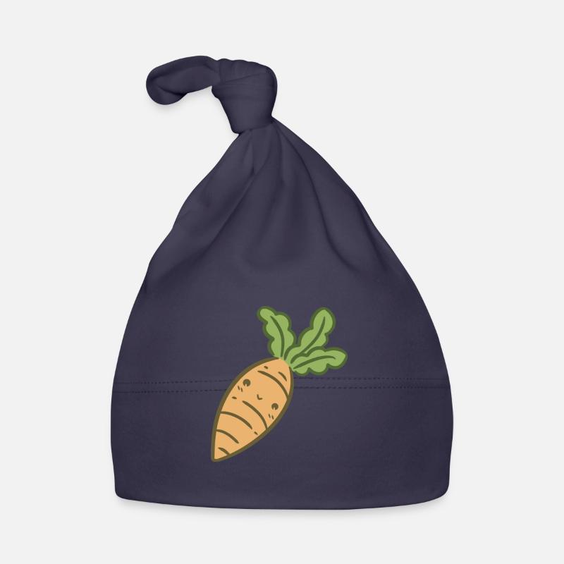 Carotte sucrée - Bonnet bio Bébé - marine