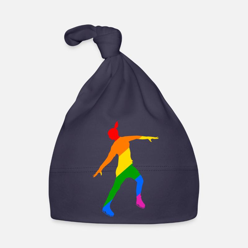 Rainbow Magic on Blades: Elegant Ice Princess Organic Baby Cap