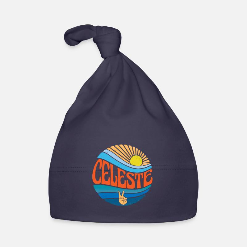 Celeste Shirt Vintage Sunset Celeste Groovy Tie Organic Baby Cap
